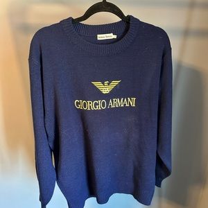 Giorgio Armani men’s XXL navy knit sweater